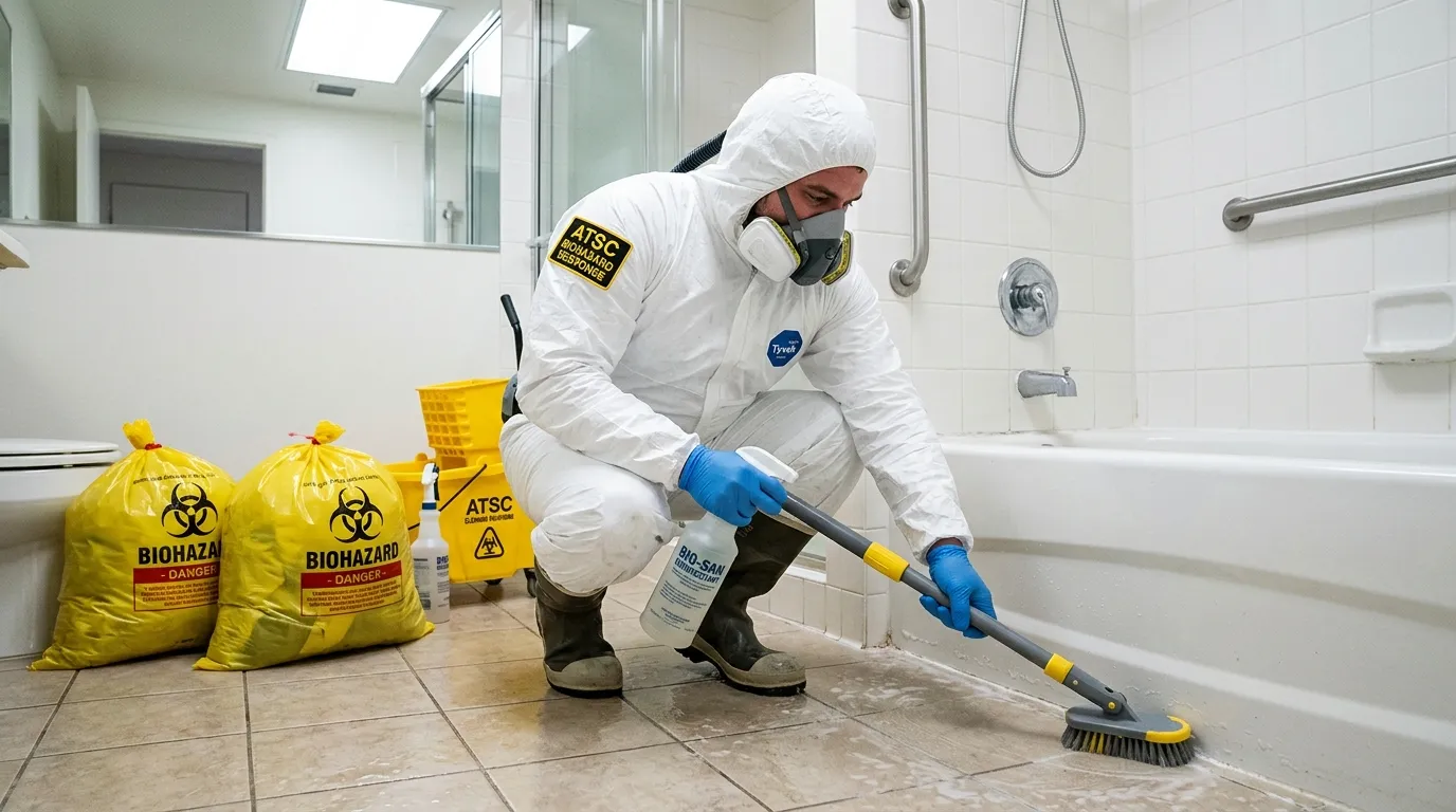 Decontamination equipment deployed for Blood Cleanup in Greenfield